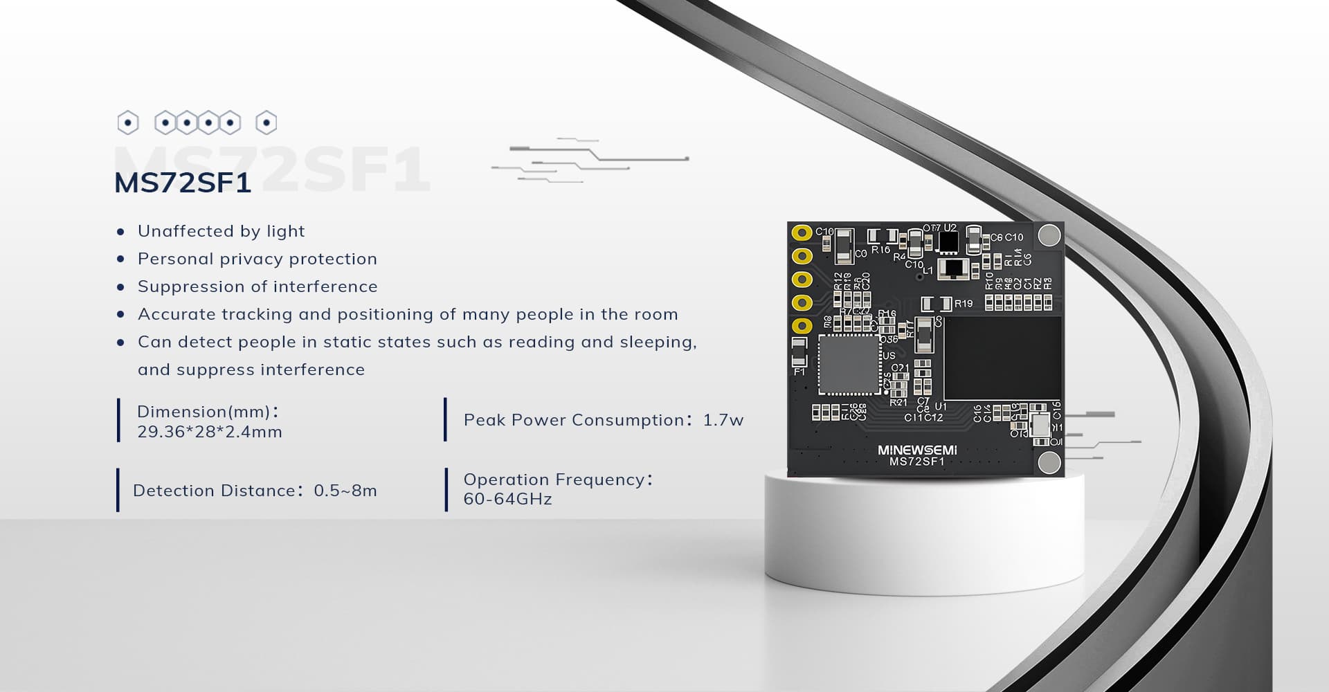 MS72SF1 mmWave Radar Module
